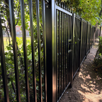 Metal fence panels Embassy of Finland